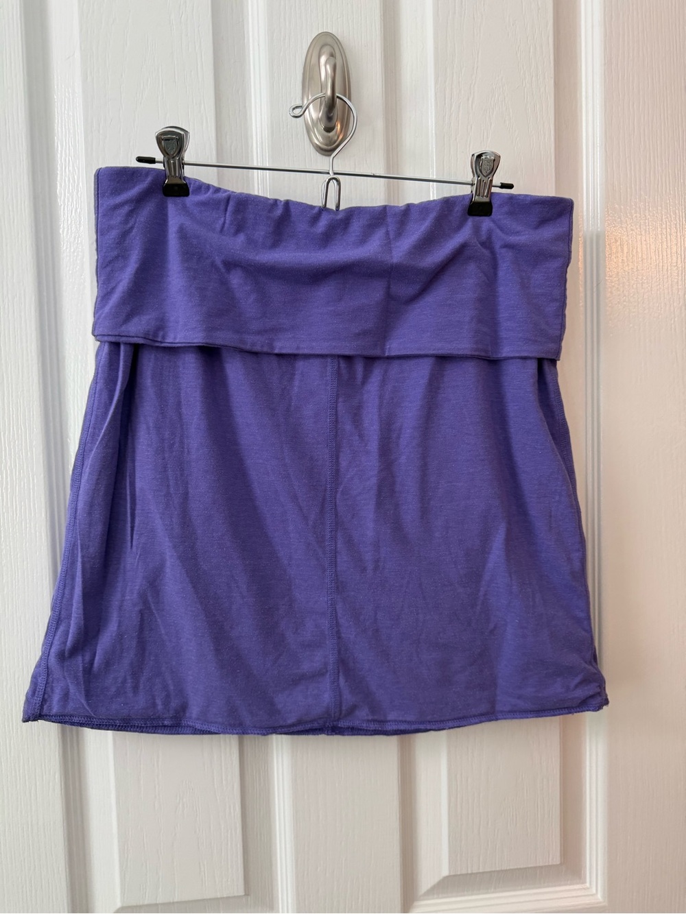 Athleta Violet Fold-Over Waist Mini Skirt